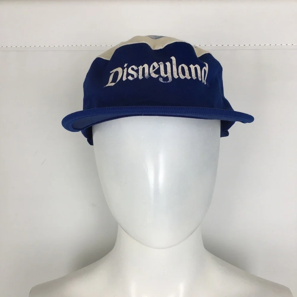Vintage Walt Disney Productions Disneyland Hat Painters Neck Flap Mickey Mouse
